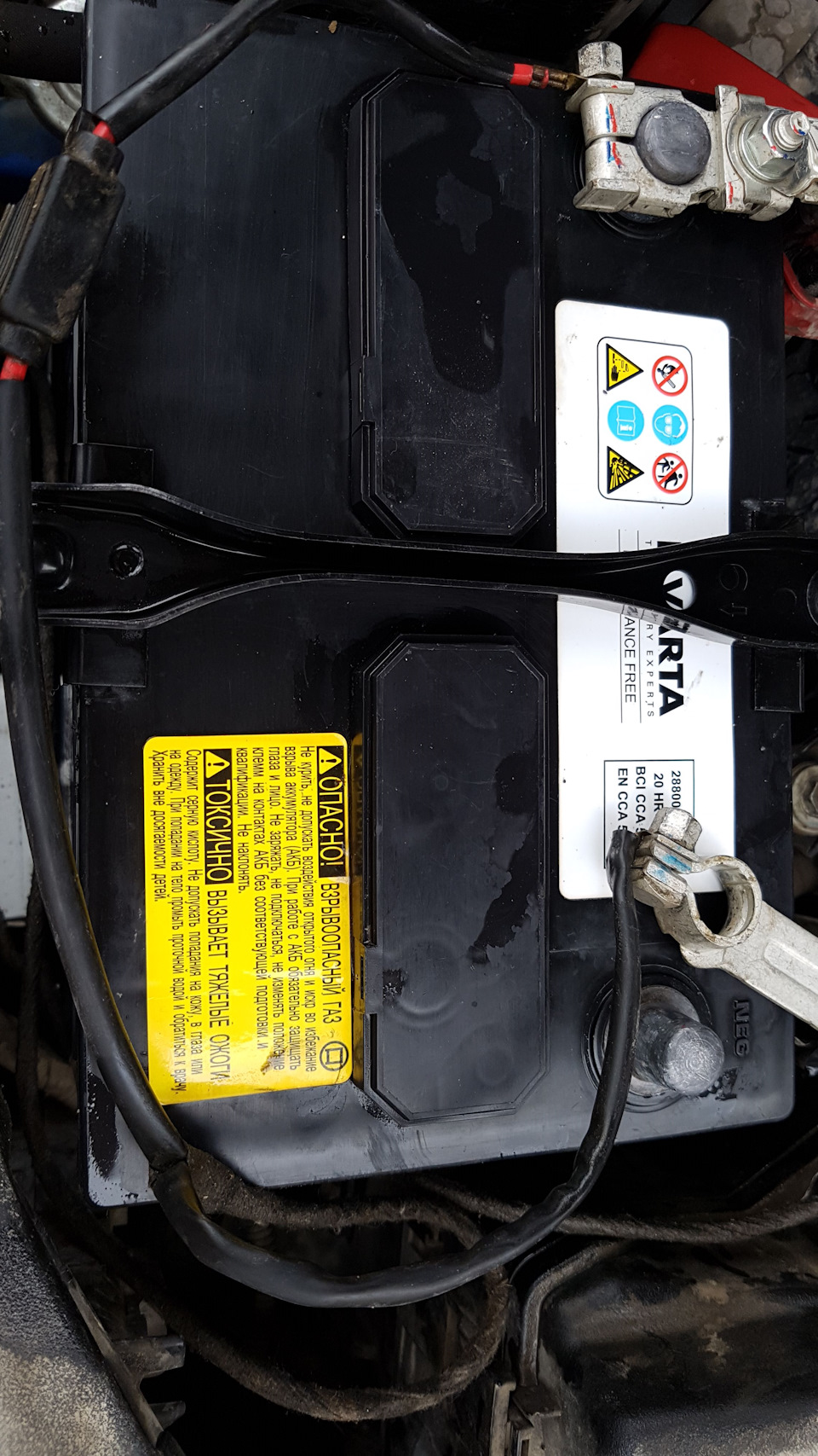 Аккумулятор готов к зиме. — Toyota Camry (XV50), 2,5 л, 2012 года ...