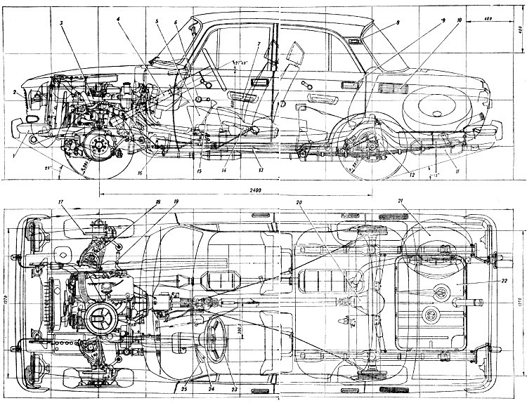 Компоновочная схема автомобиля - 85 фото