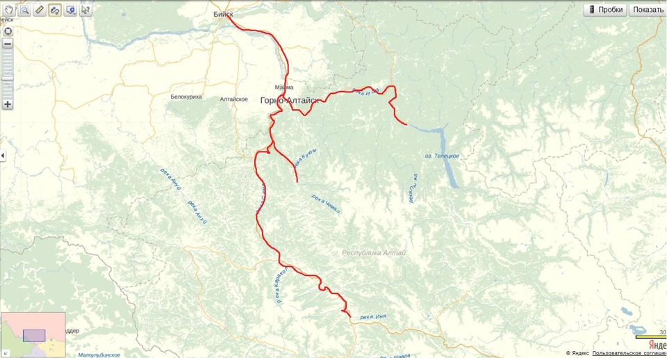 Карта алтая семинского перевала