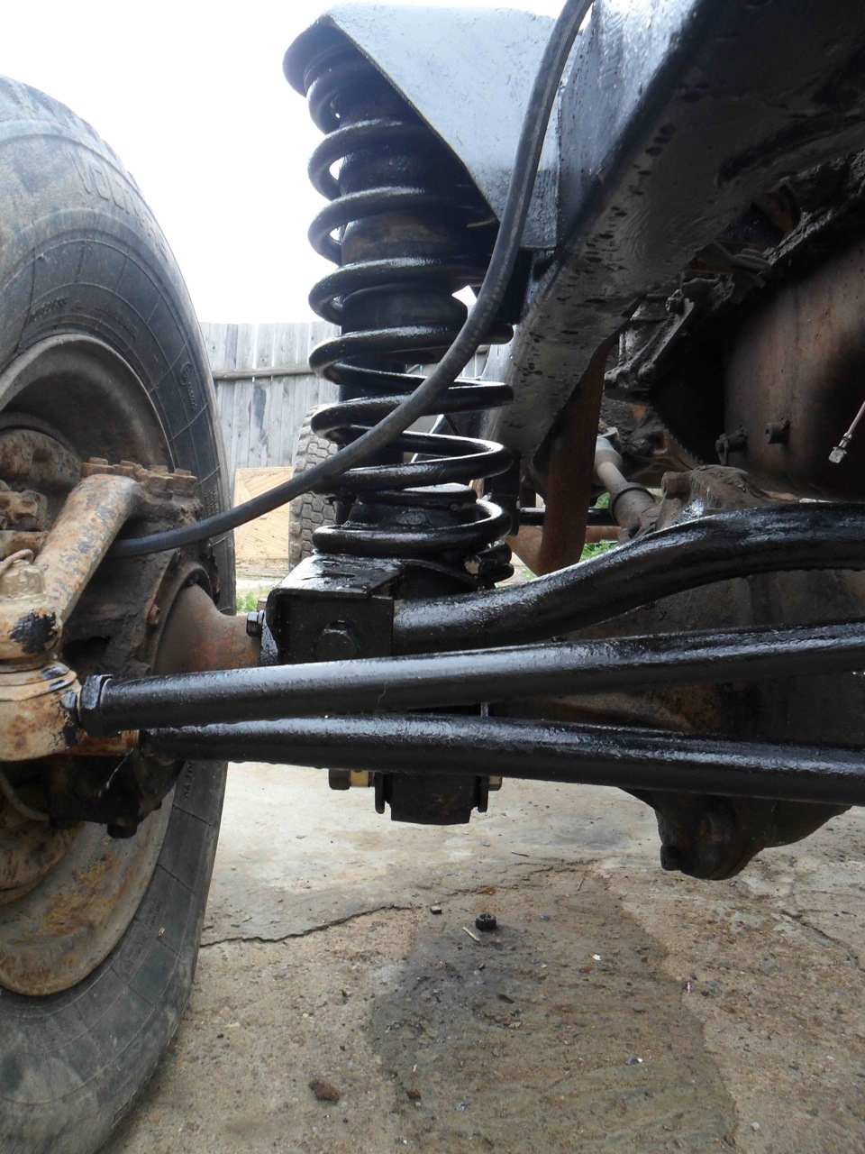 Покраска рамы и замена саленблоков передней подвески — ГАЗ 69, 2,4 л ...
