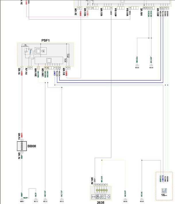 Электрическая схема peugeot 3008