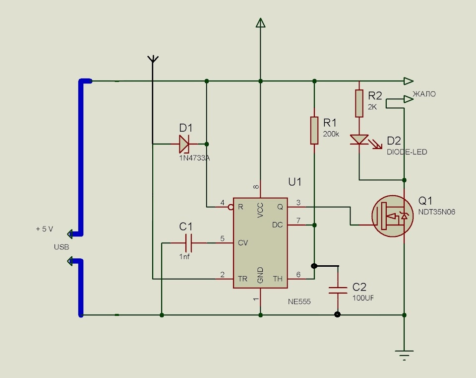 Ne555 шим регулятор схема
