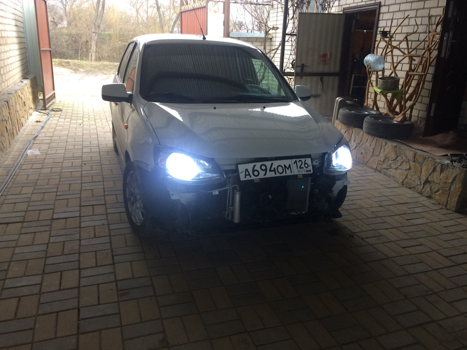 Передняя губа на бампер — Lada Калина Спорт (2G), 1,6 л, 2014 года ...