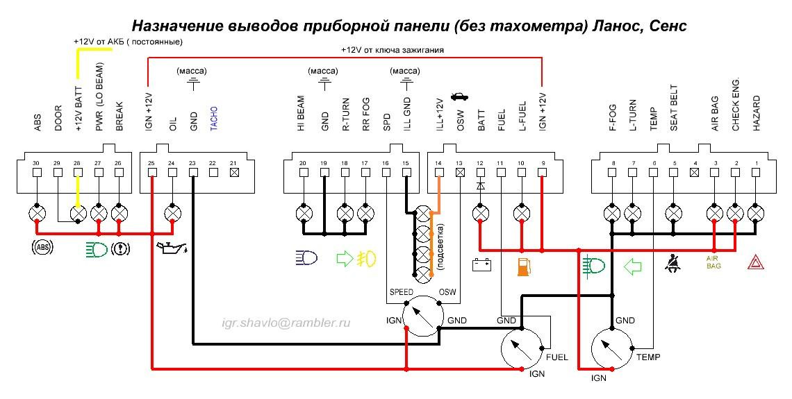 Распиновка европанели БК Multitronics TC 750 в ланос 1,6. - Daewoo Lanos, 1,6 л, 2008 года электроника