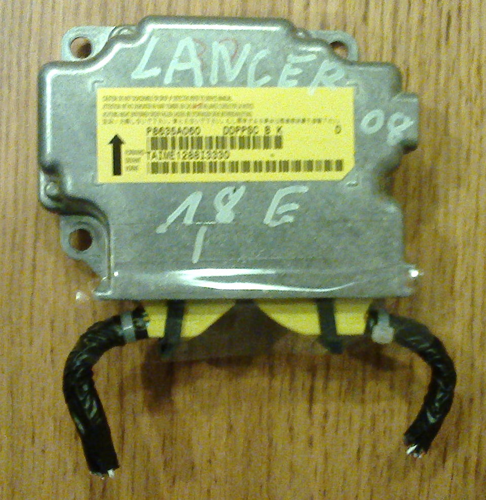 Форточные подушки безопасности. Блок SRS. — Mitsubishi Lancer X, 2 л ...