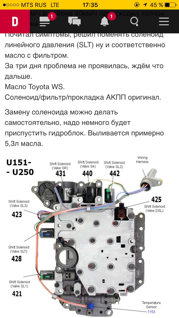 Схема гидроблока u250e