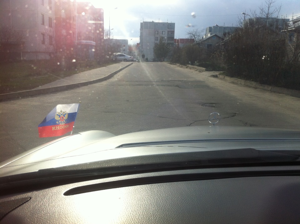 Установка флагштока + нескоько новых фото — Mercedes-Benz E-Class (W210 ...