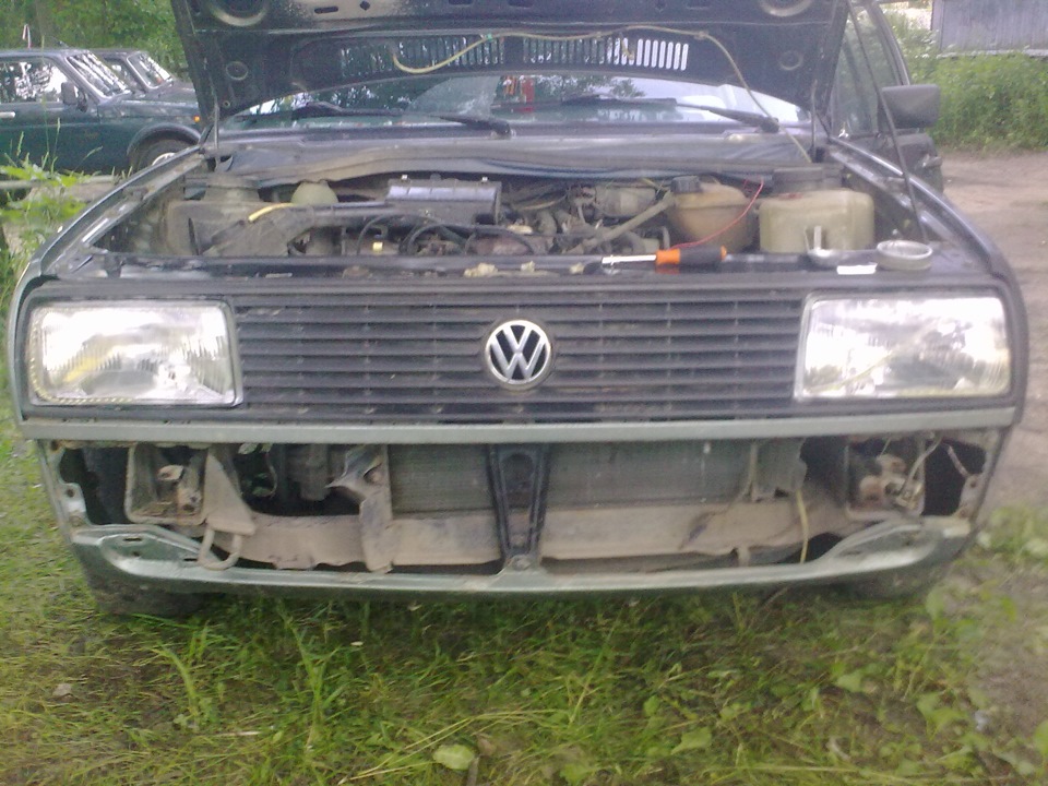 Установка морды от джеты — Volkswagen Golf Mk2, 1,8 л, 1985 года ...