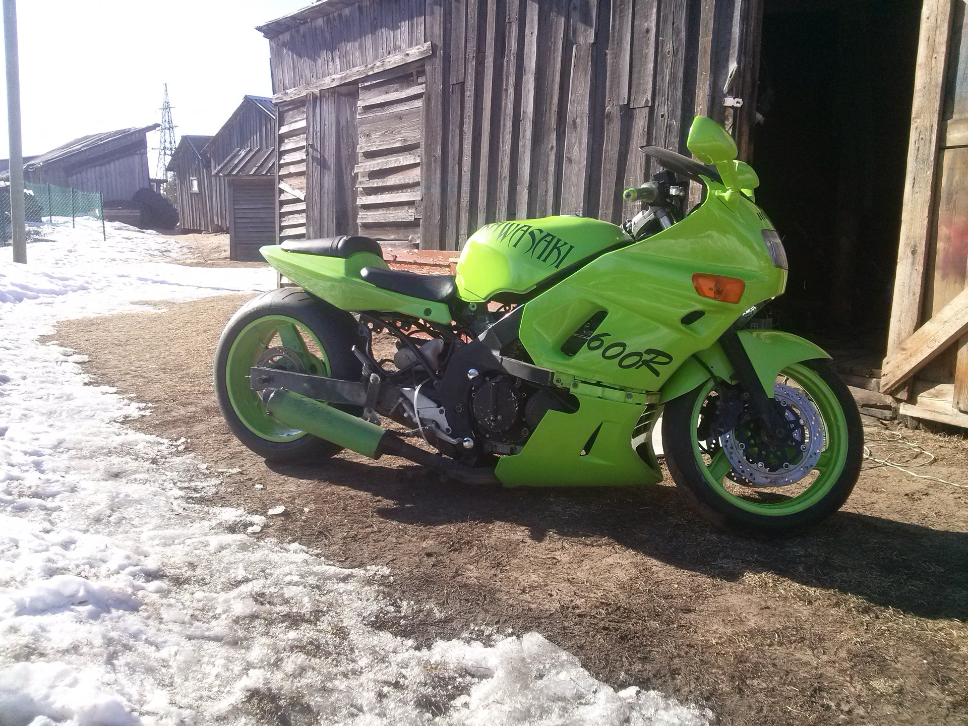 Kawasaki zx400 стант