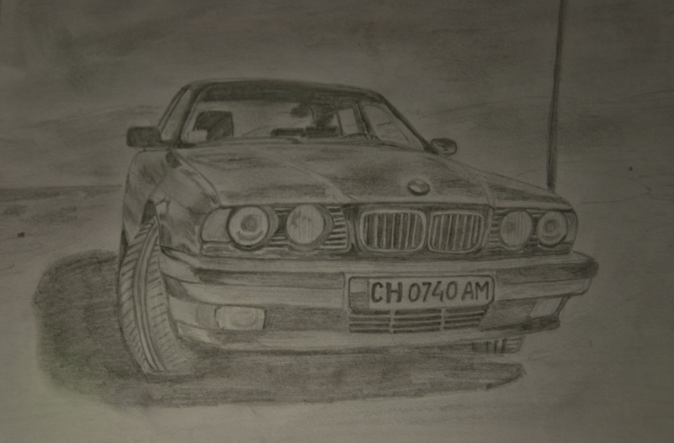 Как нарисовать bmw e34