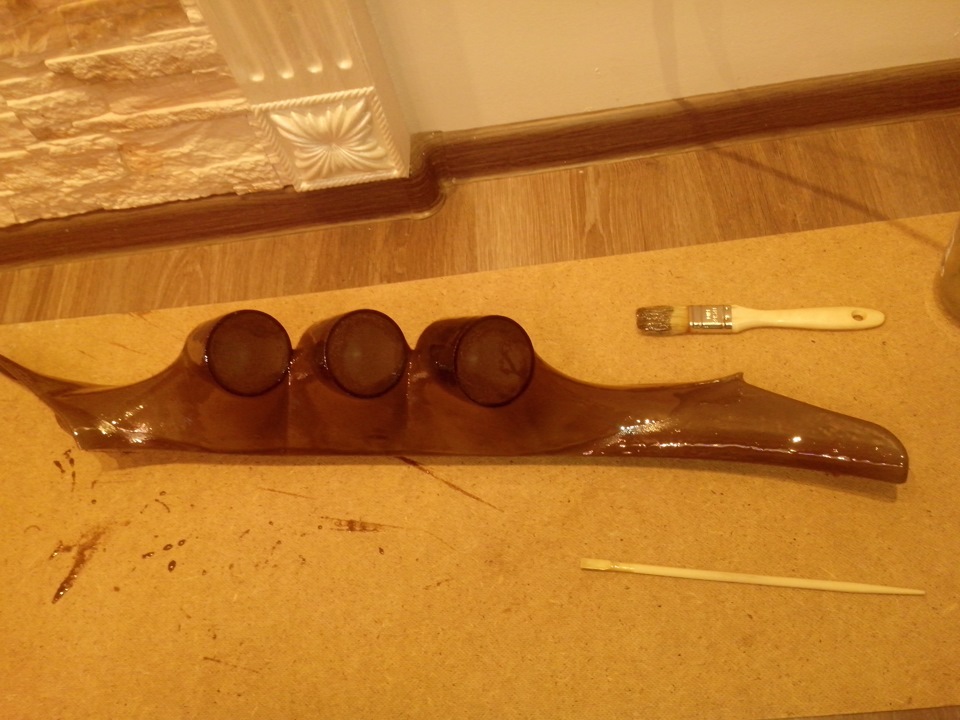 изготовление подиума под 3 датчика в штатное место — Subaru Legacy (BE ...