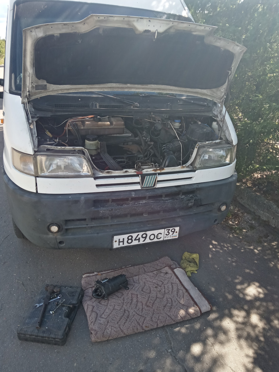 Ремонт стартера. — FIAT Ducato II, 2,8 л, 1998 года | визит на сервис ...