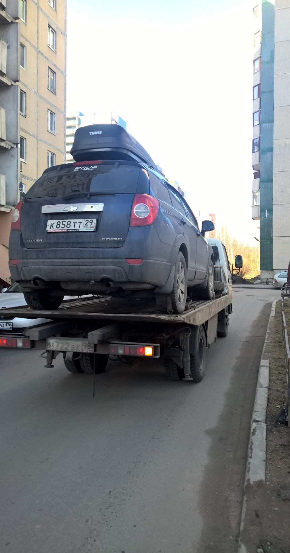 Первый раз на эвакуаторе. — Chevrolet Captiva (1G), 2,4 л, 2008 года |  эвакуация | DRIVE2