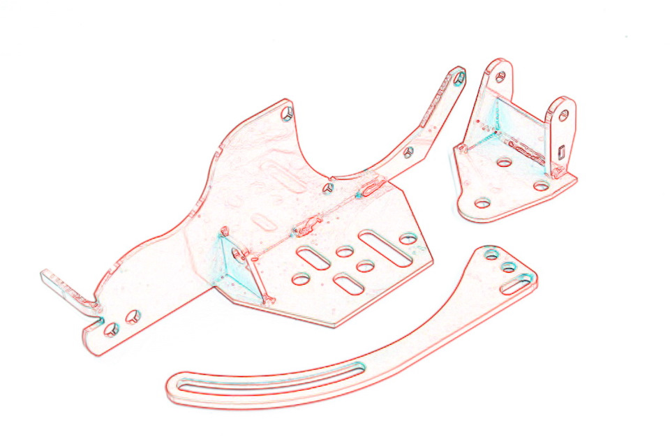 Кронштейн переноса генератора нива 21214 с гур чертеж