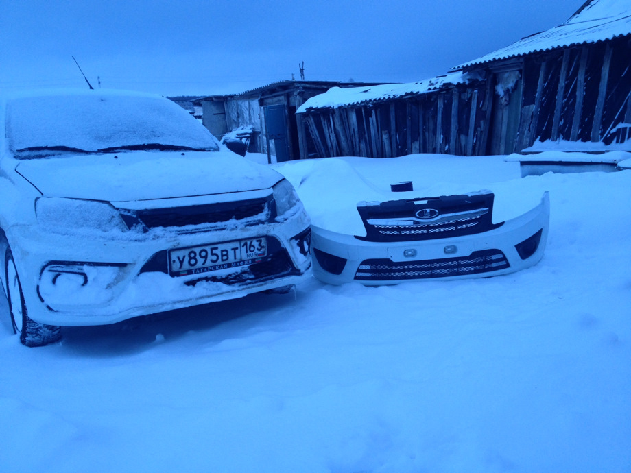 Смена бампера |Зимний режим |Подскажите чем фары полировать ? — Lada ...