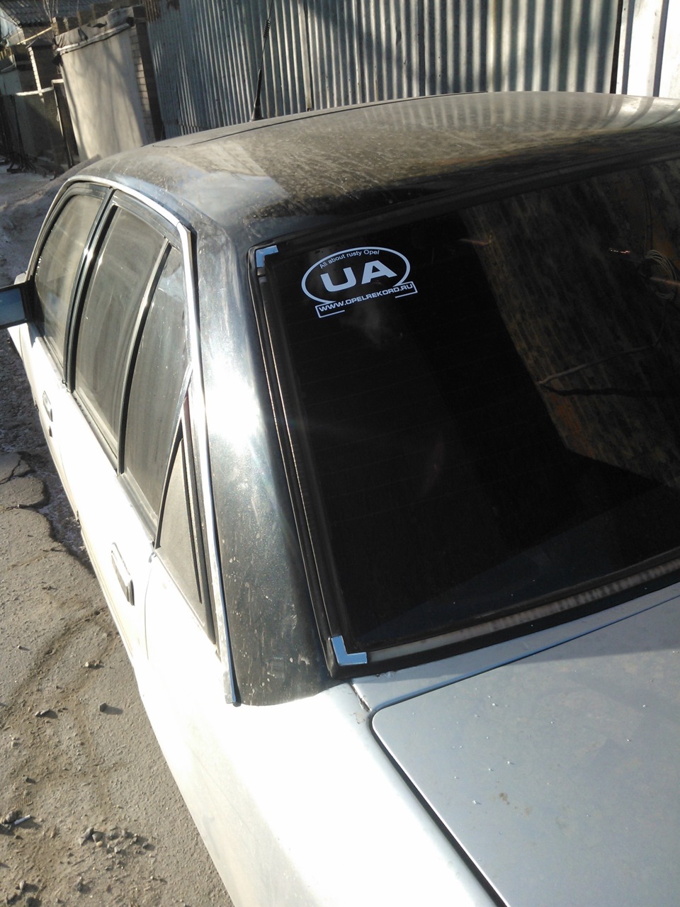 Новая наклейка на стекло — Opel Rekord E, 2 л, 1986 года | аксессуары ...