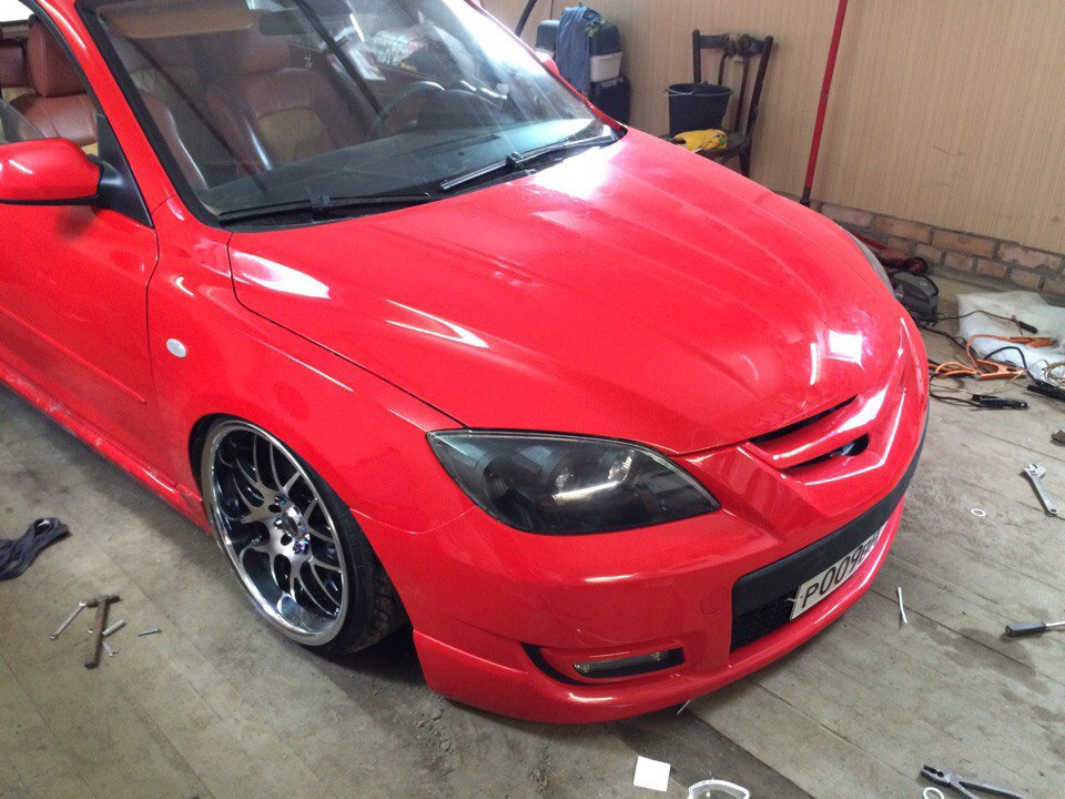 Установка морды МПС — Mazda 3 (1G) BK, 2 л, 2007 года | тюнинг | DRIVE2