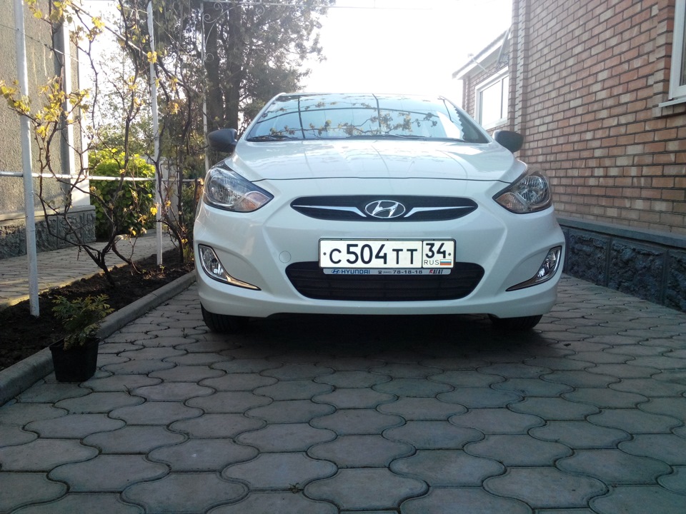 Противотуманная hyundai solaris