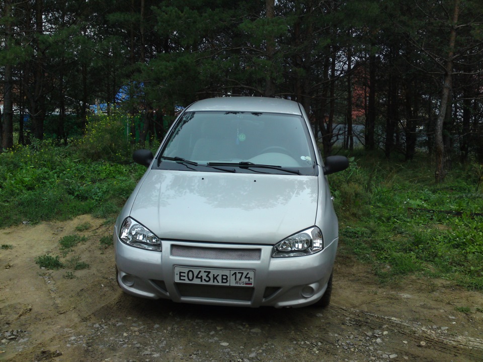 Новый бампер — Lada Калина Хэтчбек (1G), 1,6 л, 2007 года | фотография ...