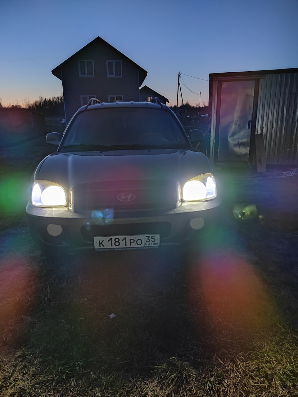 Переделка света головного света фар — Hyundai Santa Fe (1G), 2,4 л ...