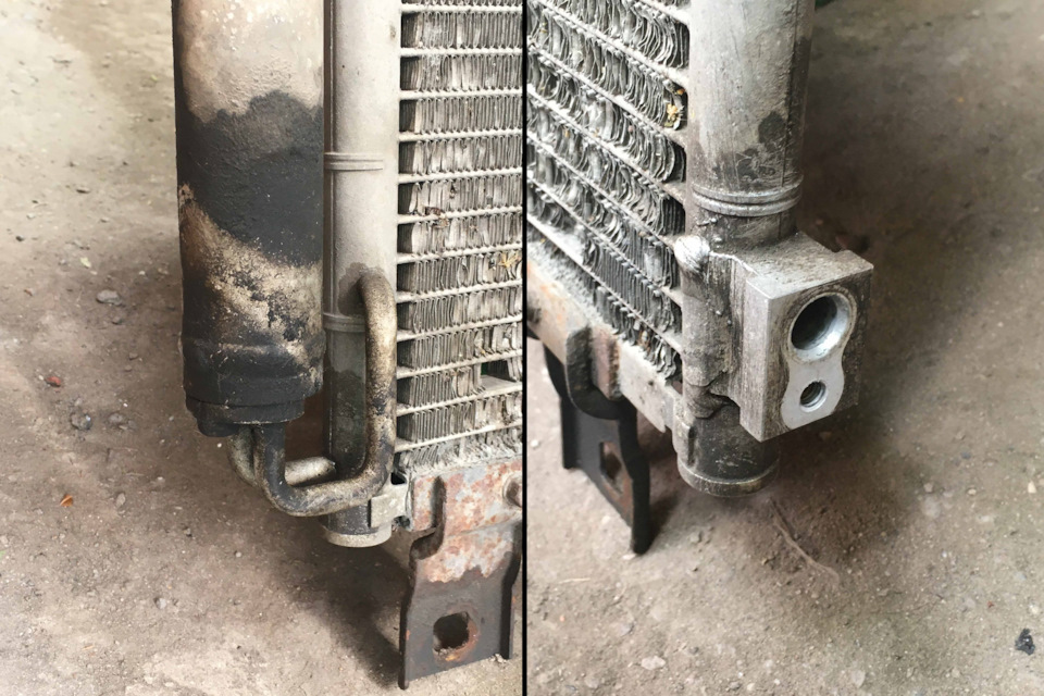 Левый нижний угол + правое нижнее соединение в масле — Mazda 6 (1G) GG