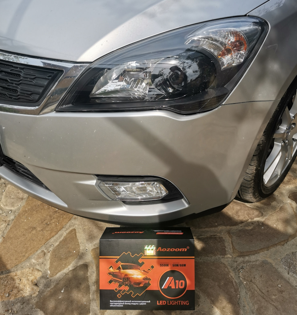 Реставрация фар и новые линзы Bi-LED Aozoom A10 — KIA Ceed (1G), 1,6 л ...