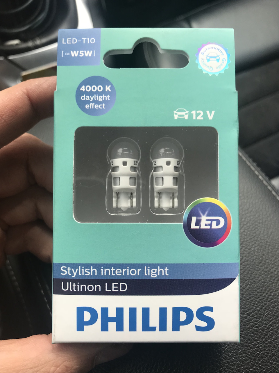 сравнение светодиодов philips w5w ( T10 ) и завершение ledoлизации ...