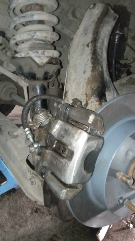 Задний дисковый тормоз на суппортах 9CLP14S — Honda CR-V (RD1/RD2), 2 л ...