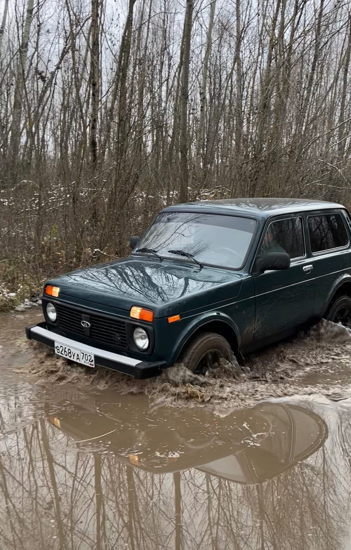 Попадет ли вода в мосты после таких луж? — Lada 4x4 3D, 1,7 л, 2010 года |  другое | DRIVE2