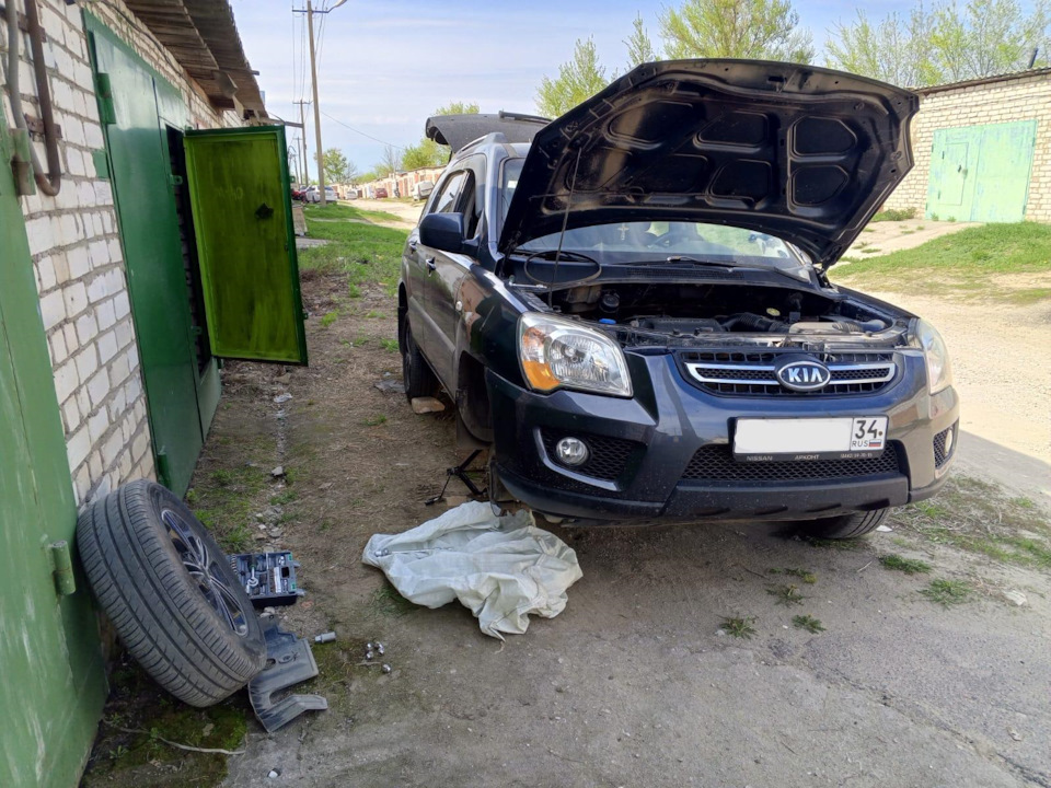 Ремень ГУР и LAVR — KIA Sportage (2G), 2 л, 2010 года | своими руками ...
