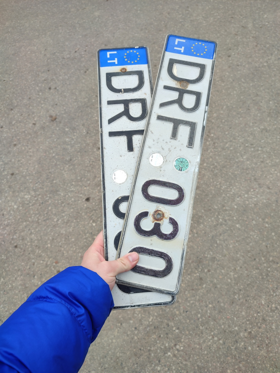 Замена номеров — Volkswagen Passat B5, 1,9 л, 2001 года | просто так ...