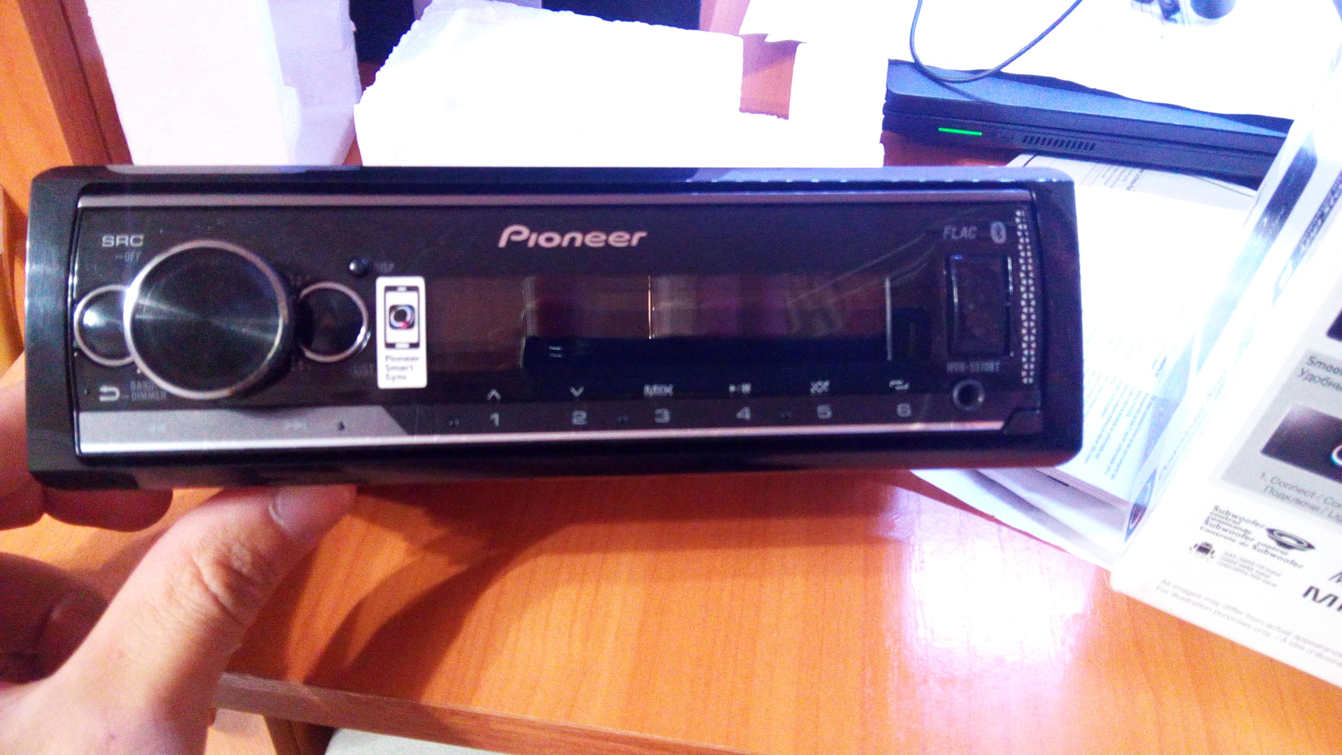 Процессорная магнитола Pioneer MVH S — 510 BT. Исполнилась мечта… — Lada  Калина универсал, 1,6 л, 2012 года | автозвук | DRIVE2