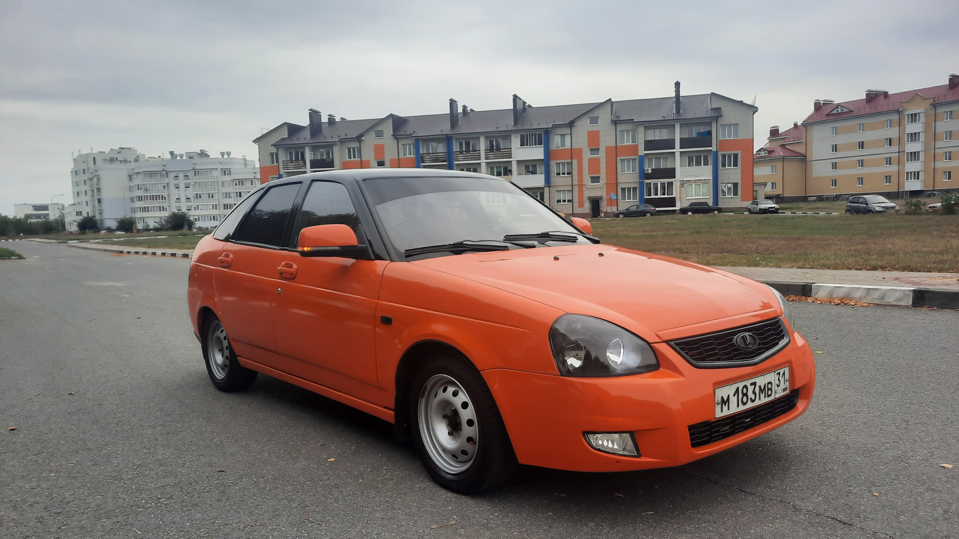 Lada Priora Coupe оранжевая