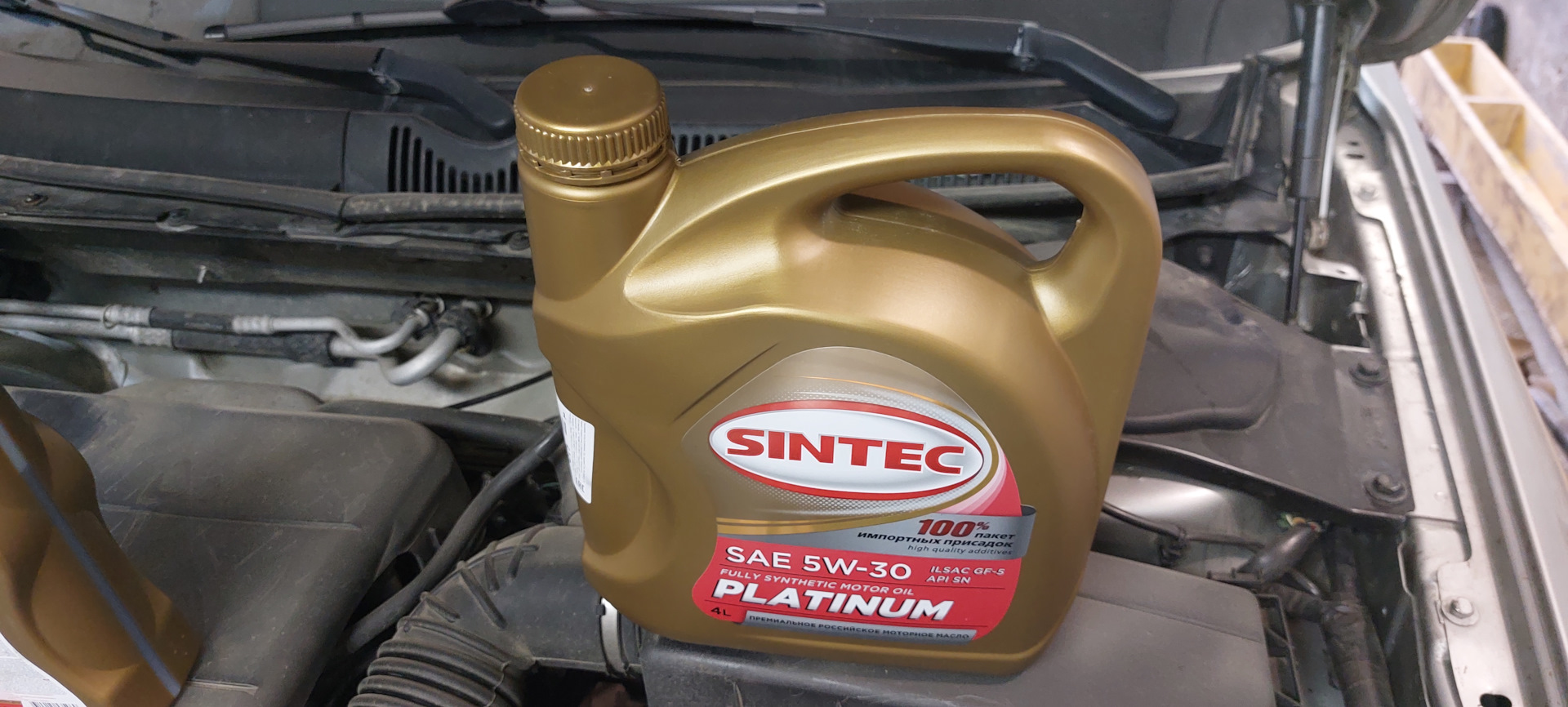 Масло Sintec Platinum 5w30 ILSAC GF-5 — Ford Mondeo III, 1,8 л, 2006 ...