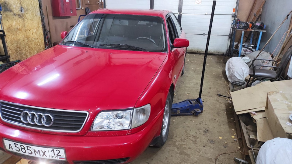 наконец то износились шаровые опоры… — Audi A6 (C4), 1,8 л, 1996 года ...