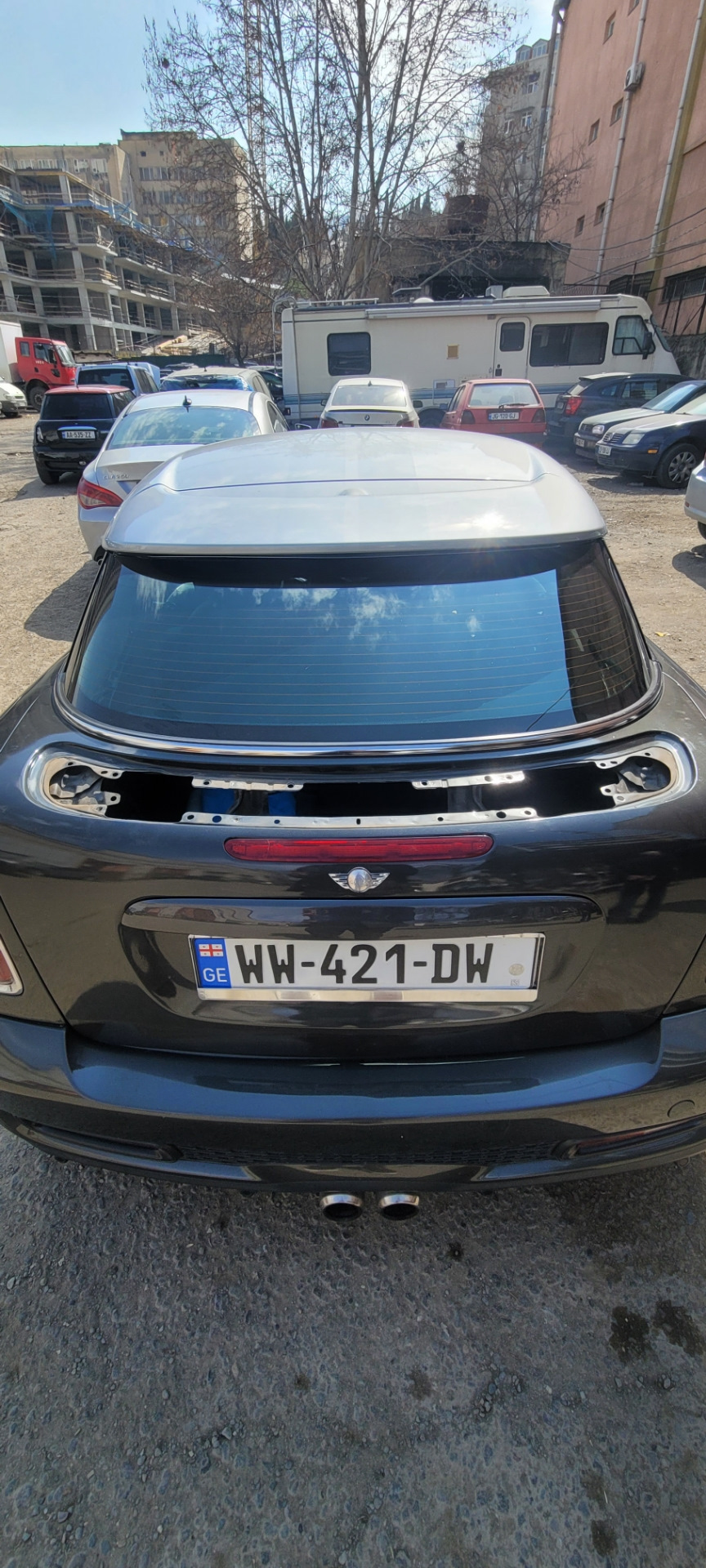 электрический спойлер — MINI Coupe S, 1,8 л, 2013 года | кузовной ...