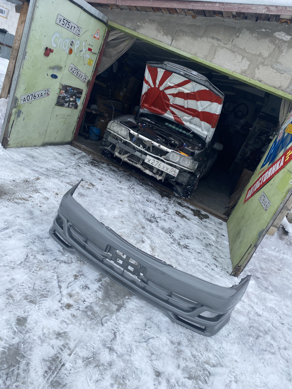 Установка Бампера и Абсорбер под передний бампер (он же пенопласт) — Toyota  Chaser (100), 2 л, 1998 года | кузовной ремонт | DRIVE2