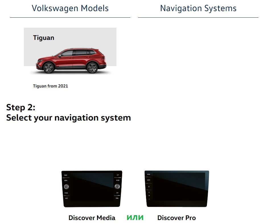 Обновление штатной навигации (28-Nov-2022) на рестайловом Tiguan 2021 с ...