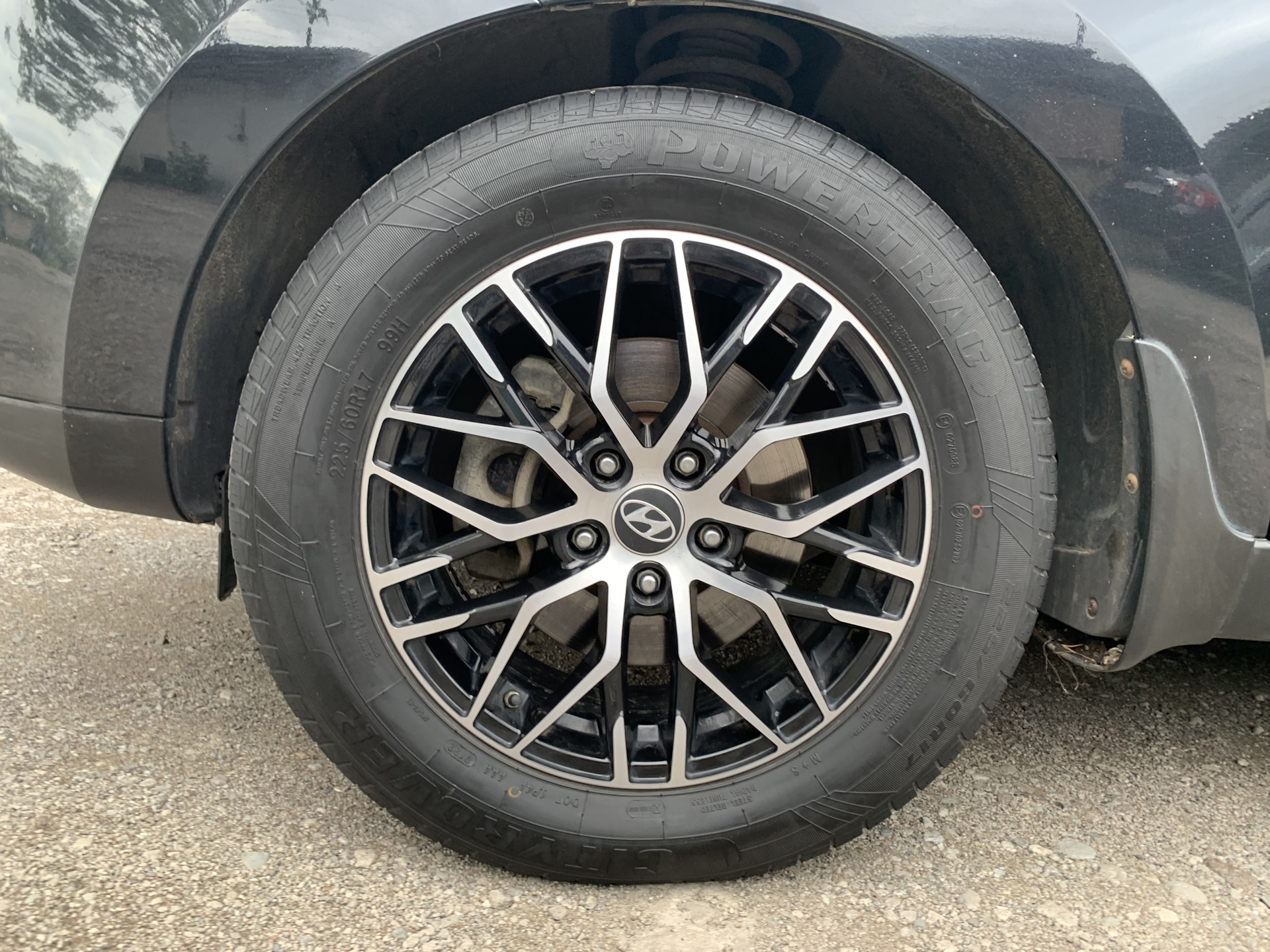 С R18 штат на R17 — Hyundai ix35, 2 л, 2011 года | колёсные диски | DRIVE2