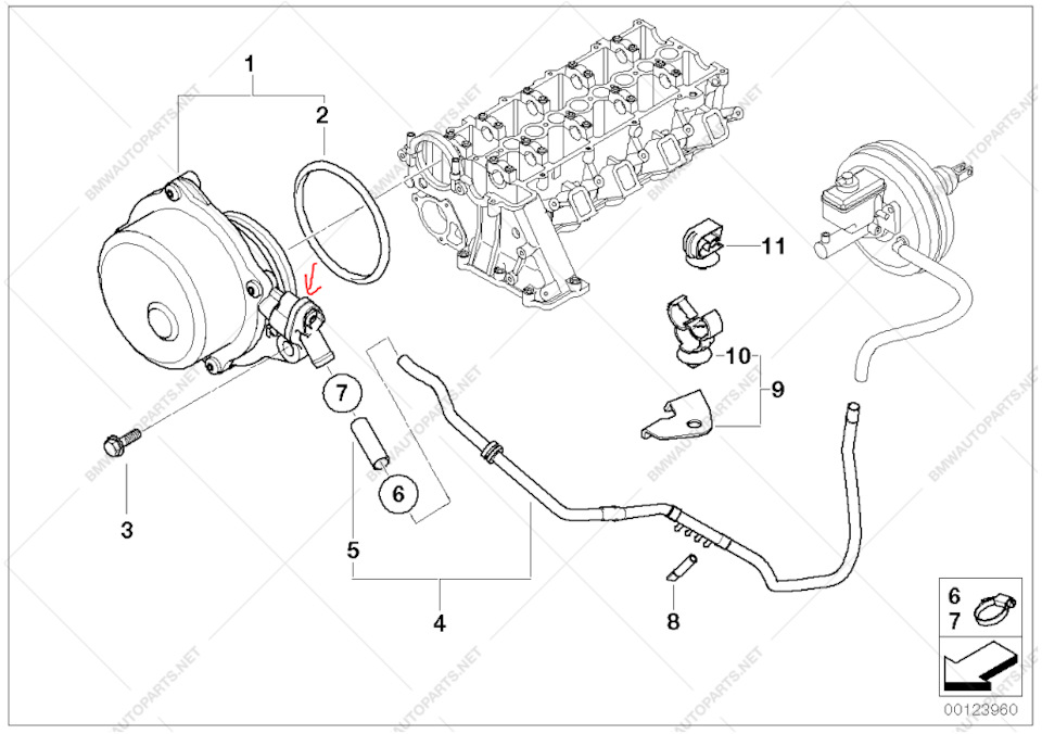 M47N течь вакуумного насоса. Замена уплотнительных колец. Bmw e46 320d