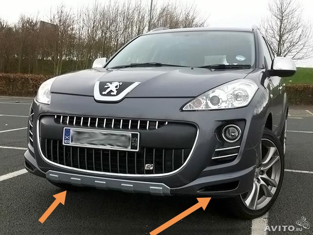 Peugeot 4007 накладки из нержавейки своими руками