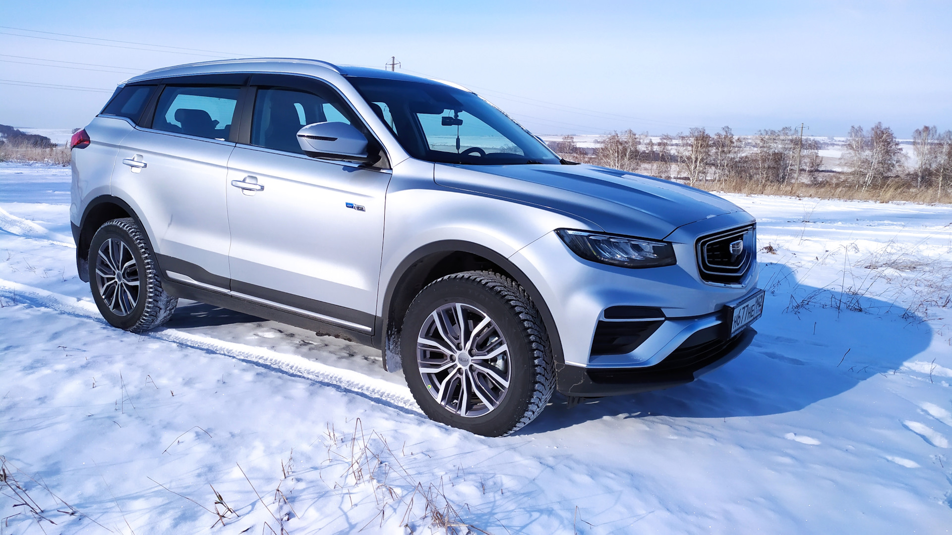 Geely Atlas Pro 1.4 гибридный (Plug-in) 2021 | Жемчужно-серебристый. на  DRIVE2