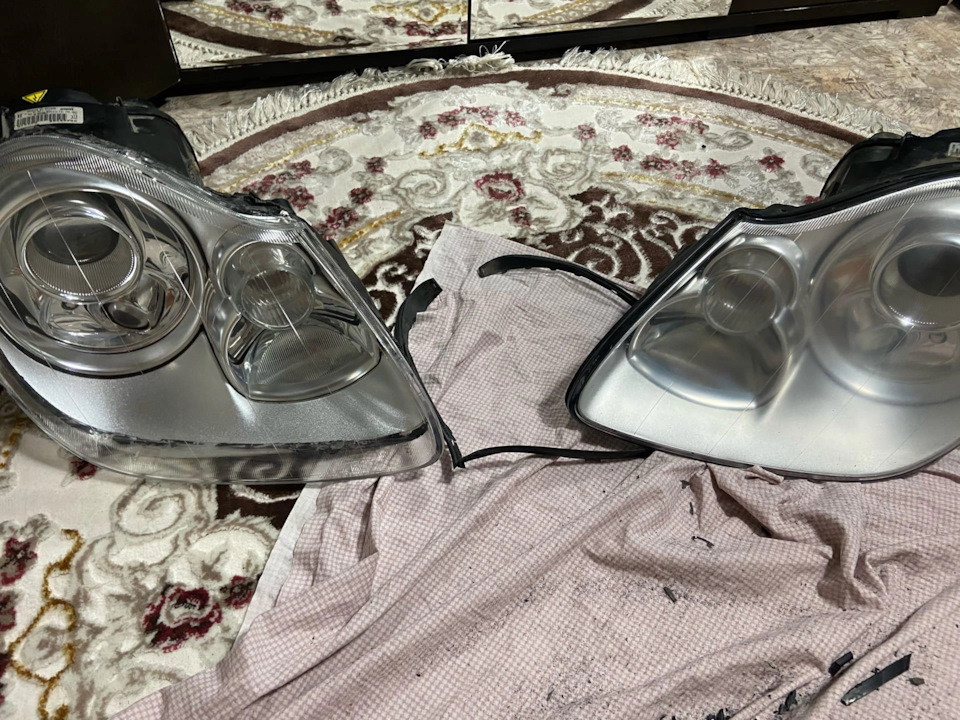 Мутные Фары — Porsche Cayenne (1G) 955/957, 4,5 л, 2004 года | своими ...