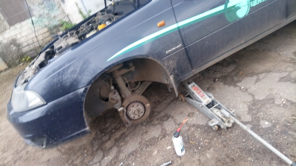 Заменили колодки — Daewoo Nexia (N150), 1,6 л, 2008 года | своими ...