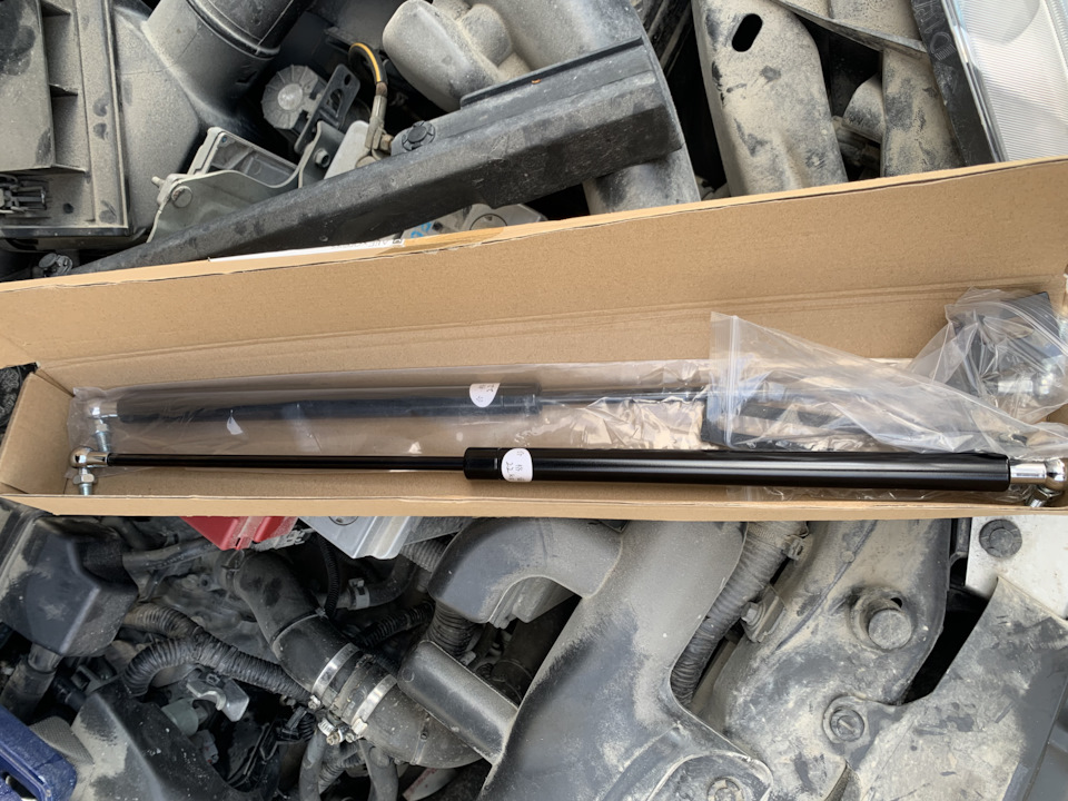 Газовые упоры под капот Nissan Qashqai j10 — Nissan Qashqai (1G), 2 л ...