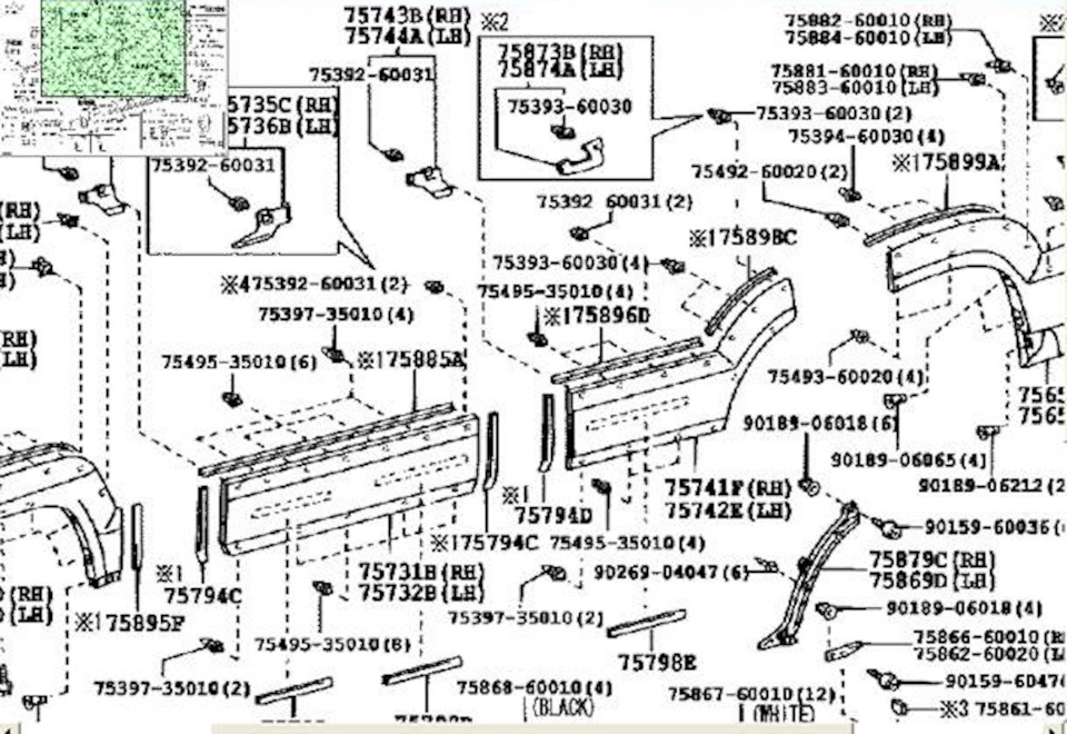 Клипсы для молдиногов Toyota Land Cruiser Prado 120 — Toyota Land Cruiser Prado 120-series. Запчасти на фото: 7539360030, 7539735010, 7549535010, 7588260010, 7588460010, 7588160010, 7588360010, 7549260020, 7539260031, 7589SP, 9026904047, 7586860010, 9018906018, 9018906065, 9018906212, 9390159, 7586660010, 7586260020
