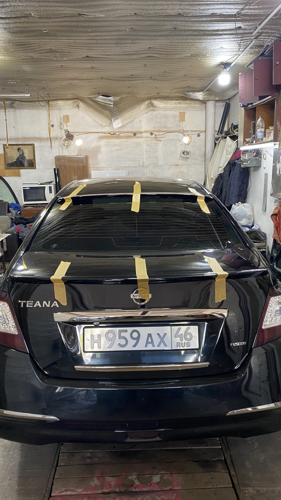 Спойлер крышки багажника и спойлер крыши — Nissan Teana (J32), 2,5 л, 2013  года | тюнинг | DRIVE2