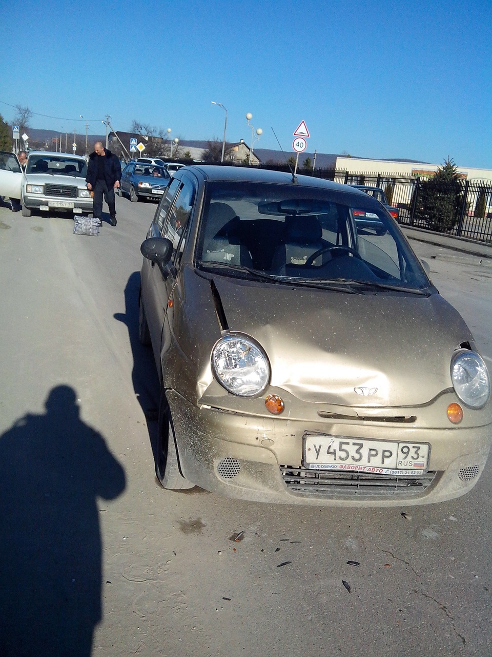 № 1 — 14.01.2015 — ДТП ст. Натухаевская Новороссийск — Daewoo Matiz (M100,  M150), 0,8 л, 2008 года | ДТП | DRIVE2