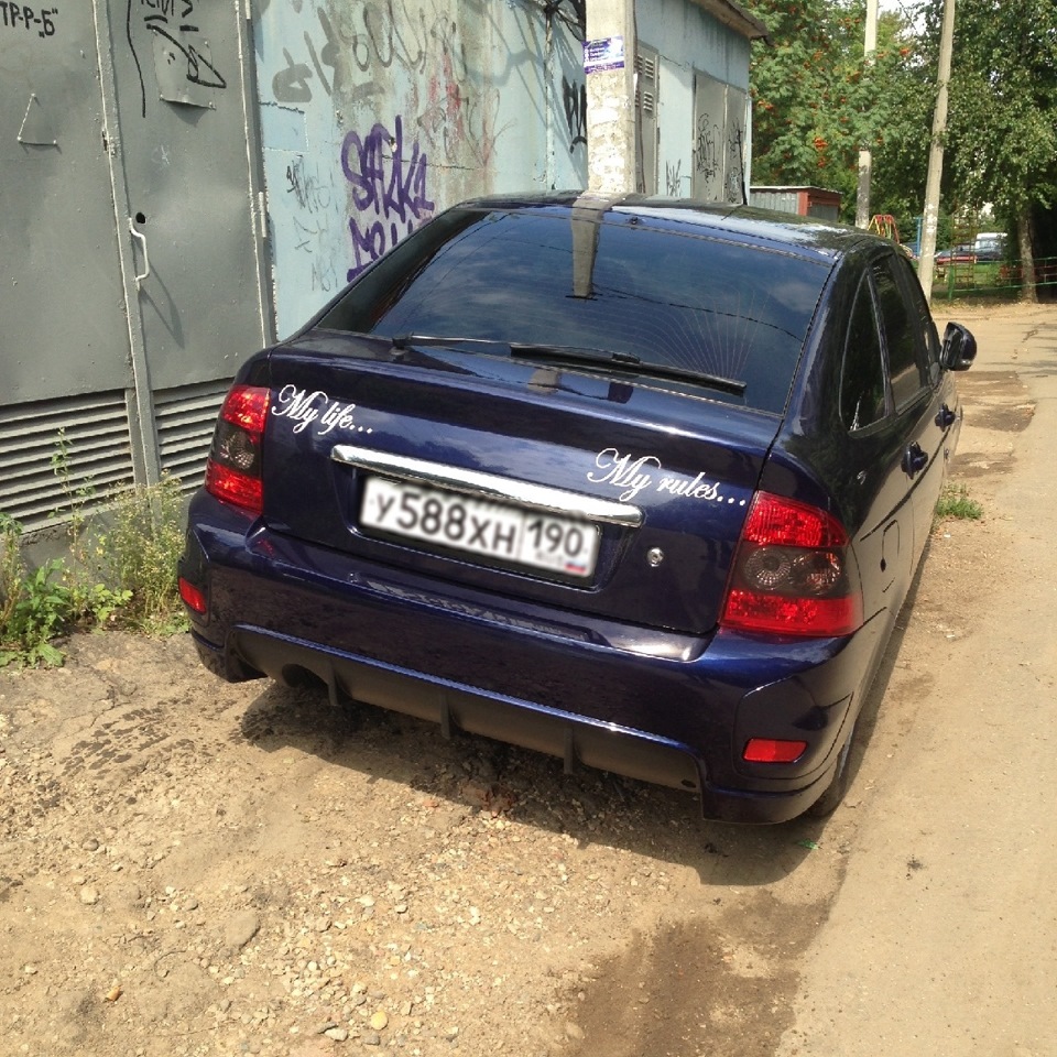 бампер приора спорт купе — Lada Приора хэтчбек, 1,6 л, 2012 года ...
