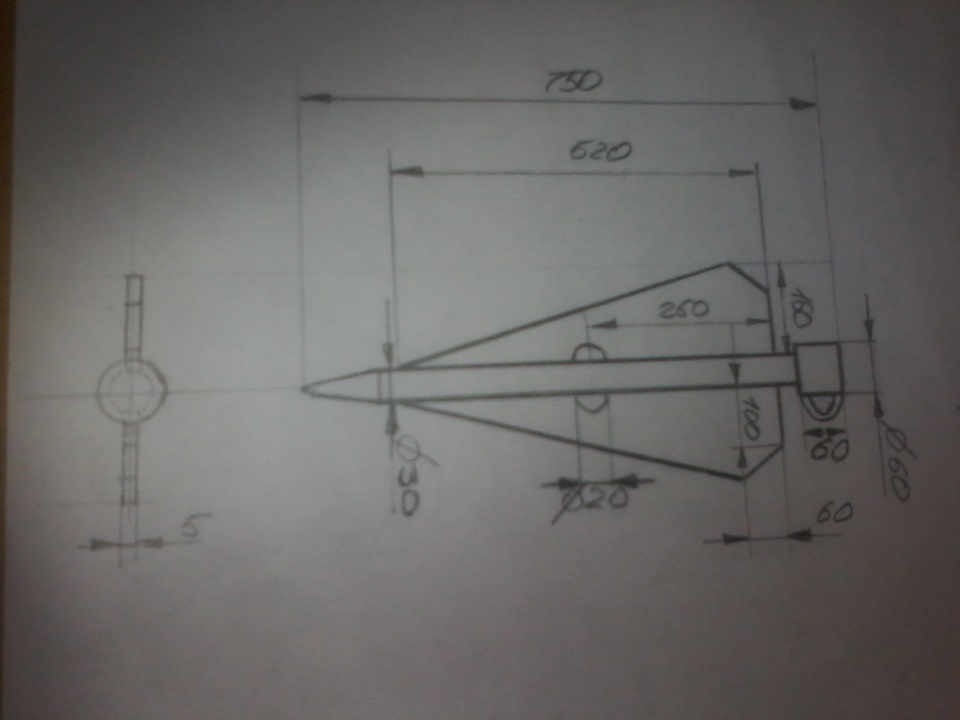 Якорь для лебедки чертежи своими руками